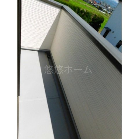 朝倉郡筑前町中牟田のアパートのバルコニー