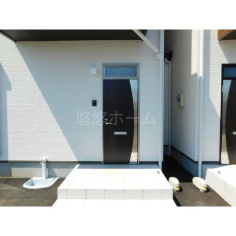 朝倉郡筑前町中牟田のアパートのエントランス