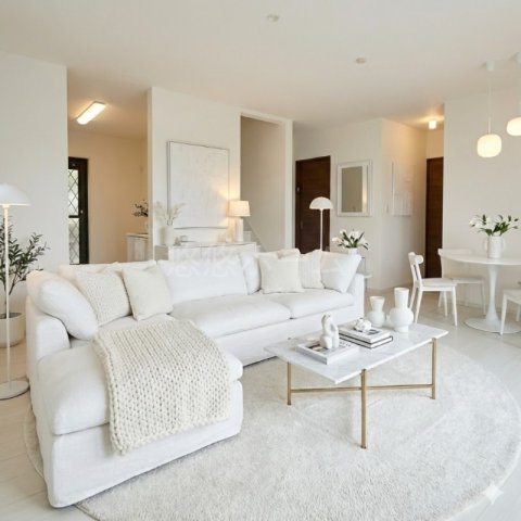 朝倉郡筑前町中牟田のアパートの居間・リビング