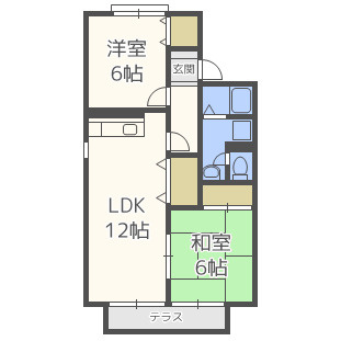 セジュールスベニールの間取り