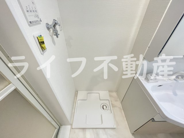 ティアラ北巽の洗面所|脱衣スペースもあります