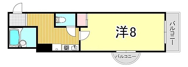 レジデンス米倉の間取り