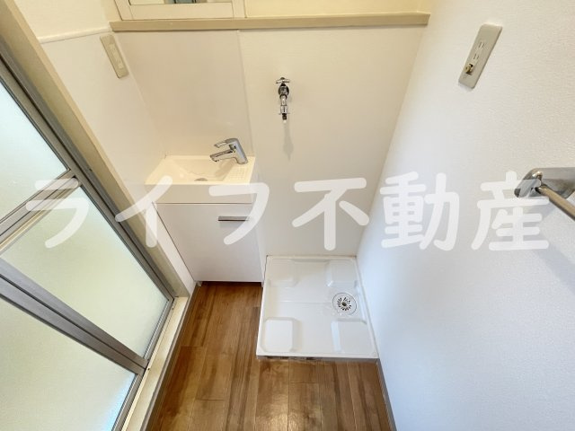 ガーデンハウスの洗面所|忙しい朝には欠かせない洗面所です
