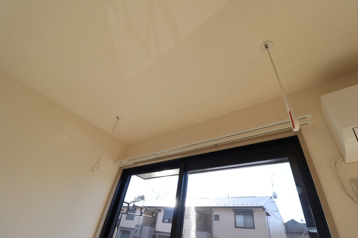 メゾン森ＰａｒｔⅦ・Ⅷの設備|室内物干し（雨の日などに重宝します）