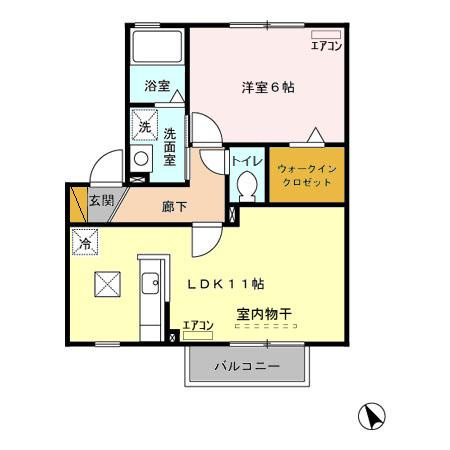 メゾン森Ｐａｒｔ ⅩⅠ･ⅩⅡの間取り