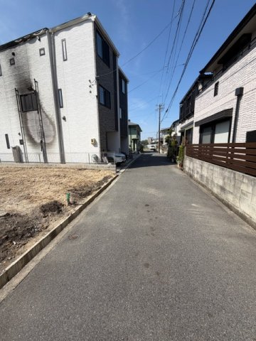 名古屋市名東区西山台の売地の前面道路含む現地写真