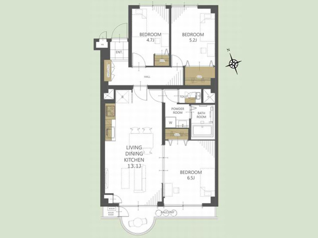 【間取り】 | 山科音羽マンションA棟