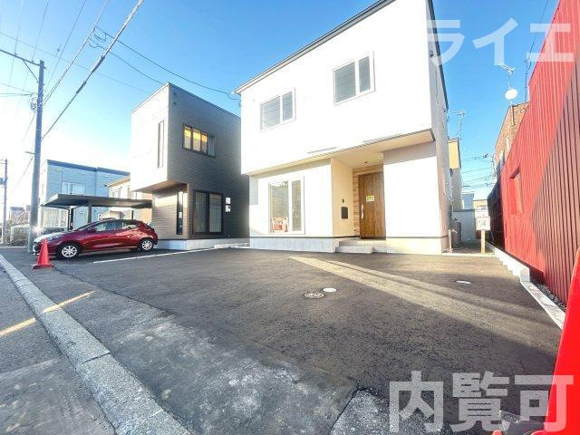 【新築戸建】札幌市北区太平4条4丁目1棟の駐車場|駐車3台可
