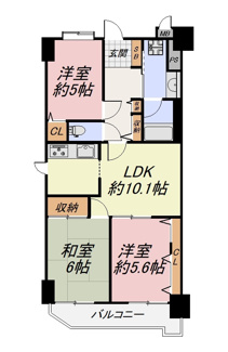 【間取り】 | エンゼルハイム西大橋