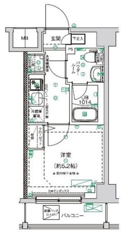 クラリッサ　横浜　ロッソの間取り|間取りです。