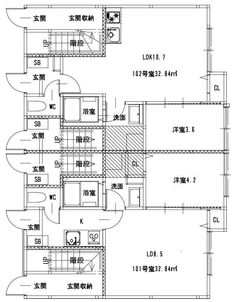 ブランシュNOB博多駅南の間取り