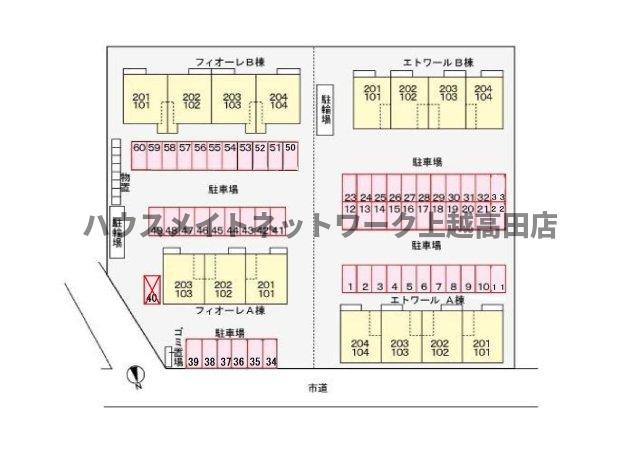 エトワールＢの駐車場|駐車場