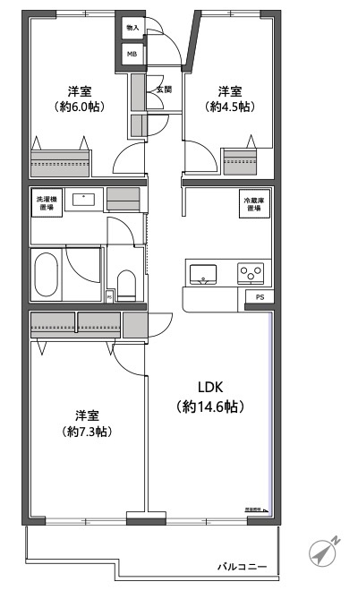 ★仲介手数料無料★ハイホーム南大井（リフォーム済み・ペット飼育可能）