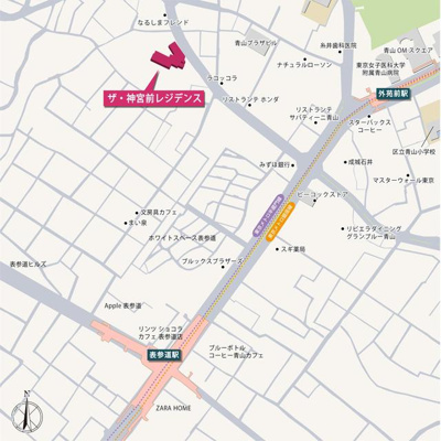 【地図】 | ザ・神宮前レジデンス