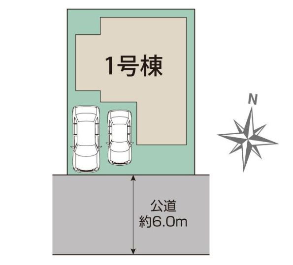 緑区西橋本４丁目新築戸建て　1号棟の区画図|区画図「緑区西橋本4丁目新築戸建て　１号棟」