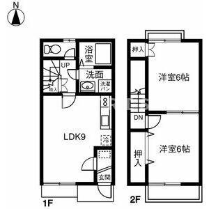 メゾネット旭の間取り