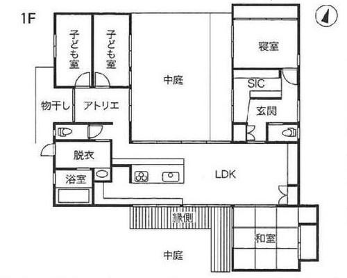 和歌山市冬野　中古戸建の間取り