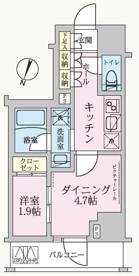 【間取り】 | ＡＲＫＭＡＲＫ方南町Ｓｔａ．