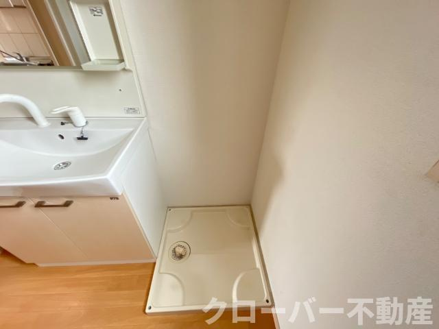 カサ・ベルデの洗面所|洗濯機置場