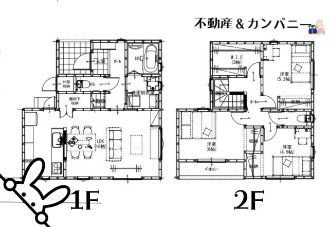 LAVIE鴨川2502　松山市鴨川2丁目の新築戸建の間取り