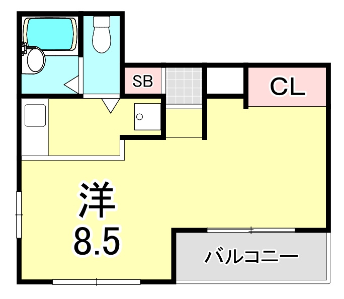 レジデンシア甲子園口（天道町）の間取り