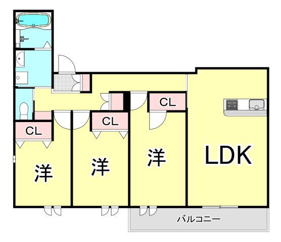 プレシャス小松の間取り