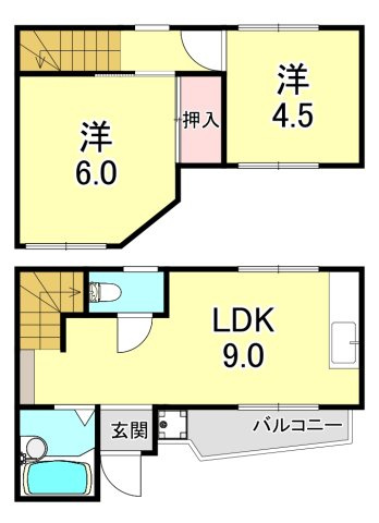 Ace Suma(旧北田マンション)の間取り