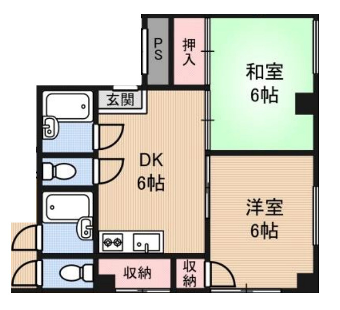 ビ・アット夕凪の間取り