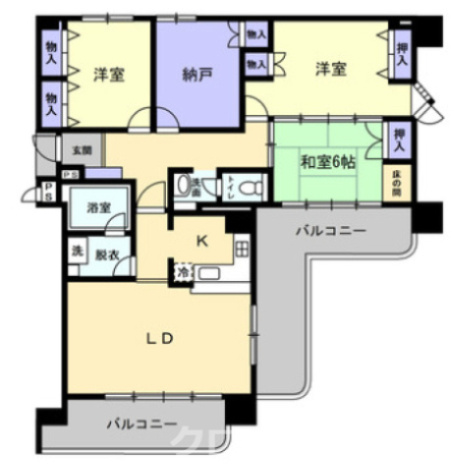 サンハイツ宇多津の間取り