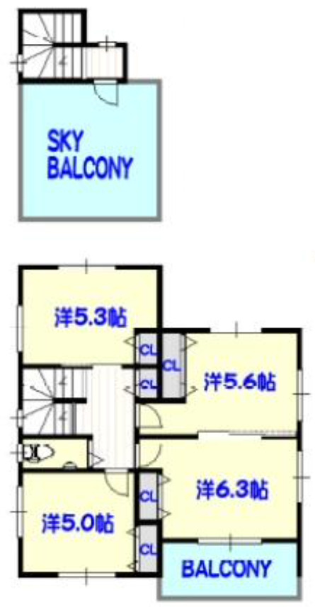 【仲介手数料無料】所沢市　荒幡　全１棟　所沢市の新築住宅なら西武ハウジングの間取り