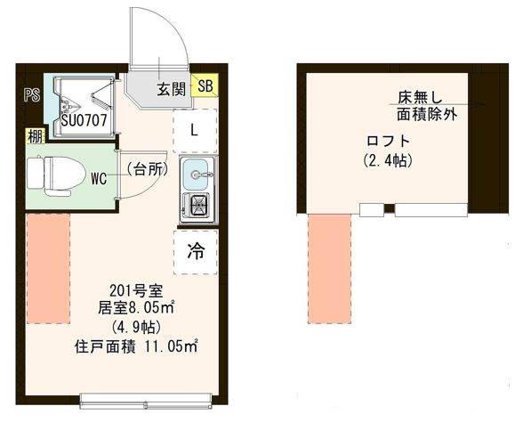 ラメット千歳烏山の間取り