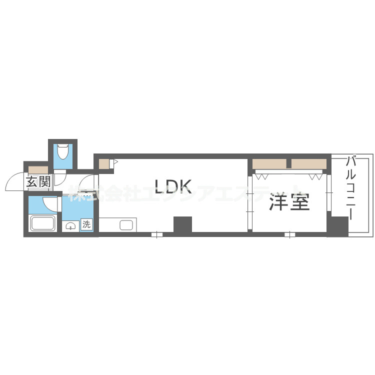 Broad阿倍野阪南町Residenceの間取り