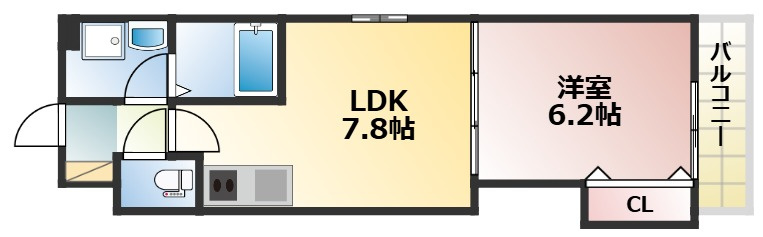プロスパーコート長瀬の間取り