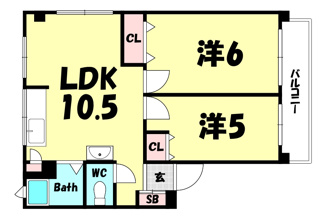 【間取り】 | 中山手通7丁目南マンション4棟