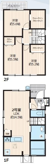 ラフォーレ和白東Ａ棟の間取り
