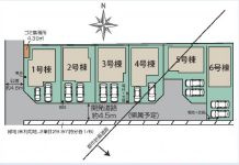 平塚市河内2期　新築一戸建て　3号棟の区画図|配置図
