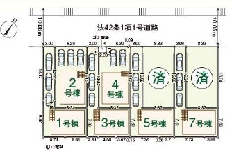 川越市諏訪町の新築一戸建の区画図