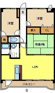 第２ヒルハイツ浅井の間取り