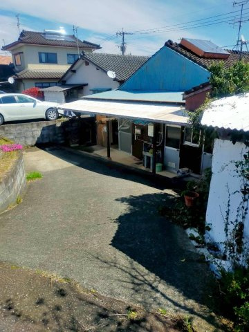 【成約済】人吉市鶴田町　中古戸建　古民家の前面道路含む現地写真