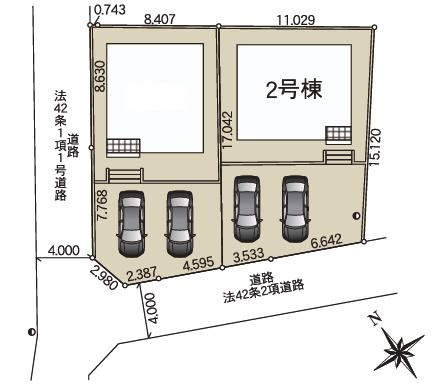 日立市川尻町第7　新築戸建　2号棟の区画図