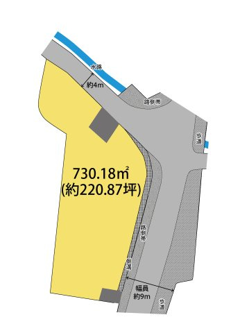 岩出市水栖・土地・127727の区画図