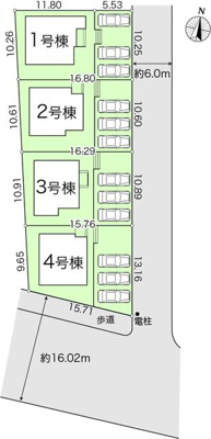 【区画図】 | 新築住宅　南国市緑ヶ丘２期① | 1号棟