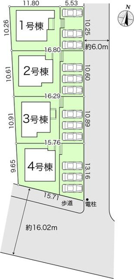 【区画図】 | 新築住宅　南国市緑ヶ丘２期③ | 3号棟