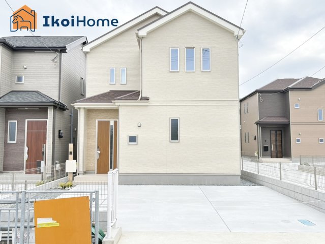 明石市二見町東二見1310-10　全6棟C号棟　新築戸建の外観|【ホームページに現地動画掲載中】●年中無休：当日予約可●東二見駅徒歩8分！並列2台駐車可！南西向き♪