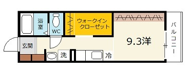 広島市安佐北区口田南１丁目のアパートの間取り