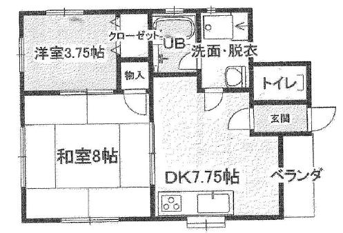 木村ハイツの間取り