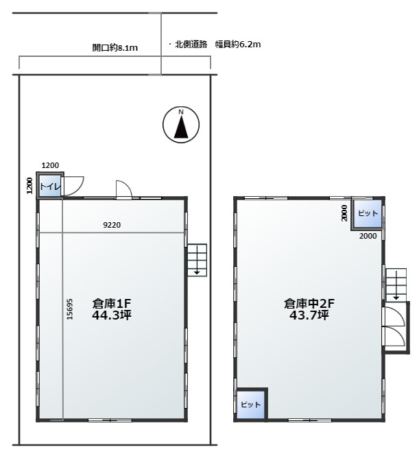 十方町１４８倉庫の間取り