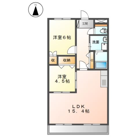 プレステージ　セピアの間取り