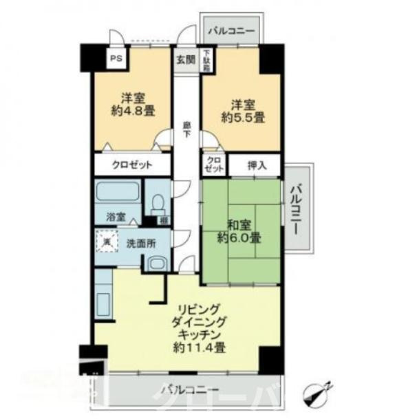 プラージュ司の間取り|間取図