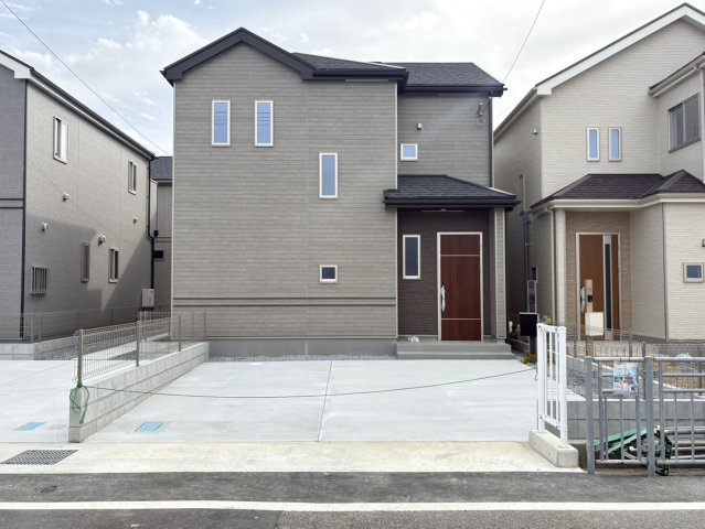 明石市二見町東二見1310-10　全6棟D号棟　新築戸建の外観|【ホームページに現地動画掲載中】●年中無休：当日予約可●東二見駅徒歩8分！並列2台駐車可！南西向き♪